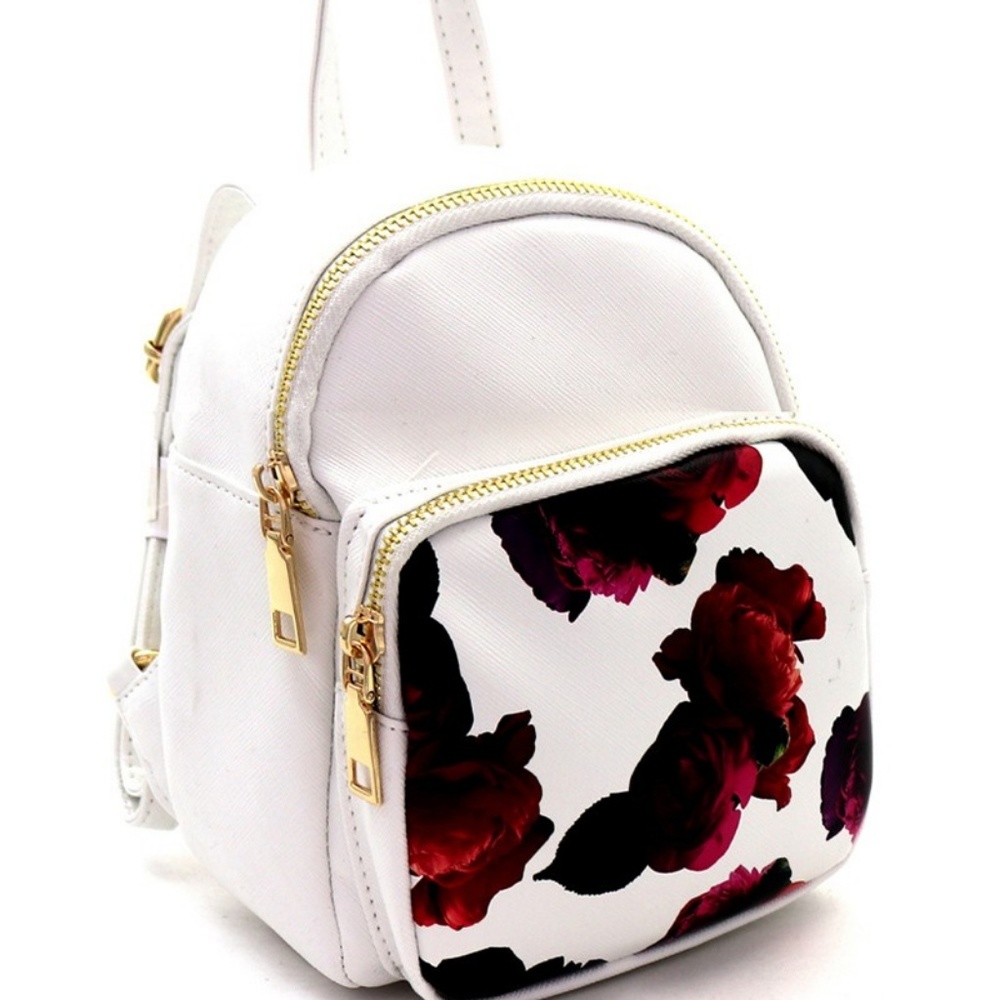 ! White Rose mini backpack/Bag